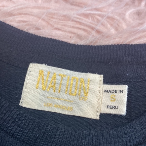 NWT Nation LTD Lark Muscle Tank with Voile Ties in Jet Black sz S - Picture 4 of 12